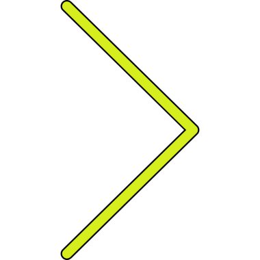 vektör el çizilmiş çizgi film oku