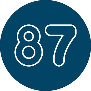 Soyut arkaplanda 8 simge izole edildi