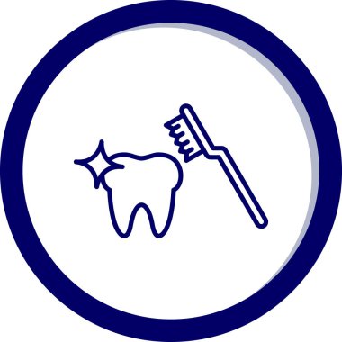 diş simgesi vektör illüstrasyonu