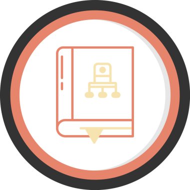 Dizin Düz ikon vektör illüstrasyonu