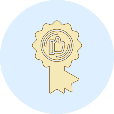 Madalya vektör simgesi modern basit illüstrasyon