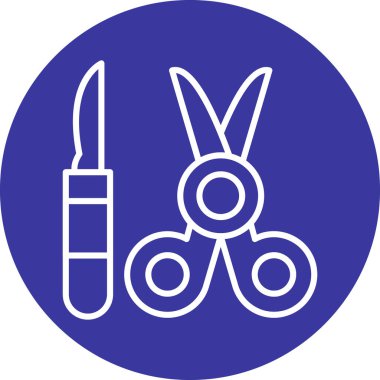 Makas. Web simgesi, tasarım