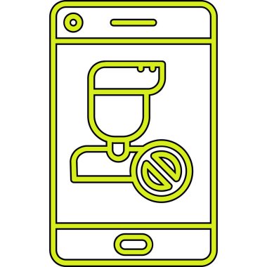 Modern akıllı telefon simgesinin vektör çizimi