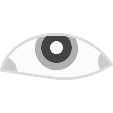 Göz simgesini, düz stil