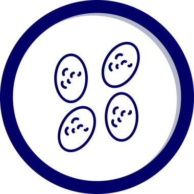 Bir bowling ikonunun vektör illüstrasyonu