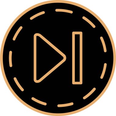 Müzik çalar simgesinin vektör illüstrasyonu