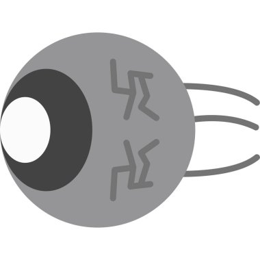 Teleskoplu göz, illüstrasyon, beyaz arkaplanda vektör.