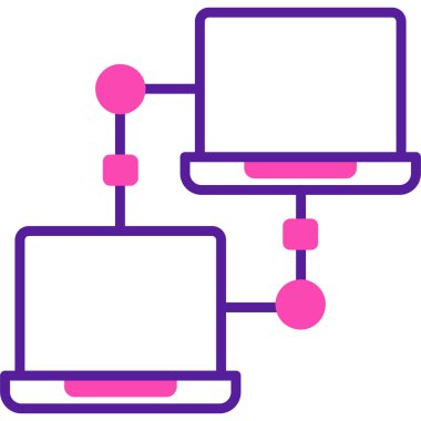 Modern bilgisayar simgesinin vektör illüstrasyonu
