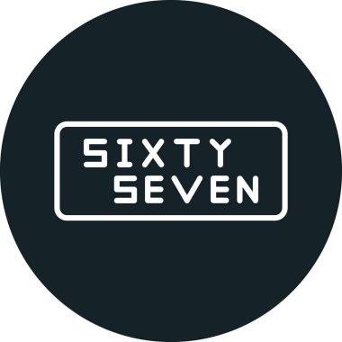 Beyaz arkaplanda izole edilmiş modaya uygun olarak 37. Doğum günü simgesi