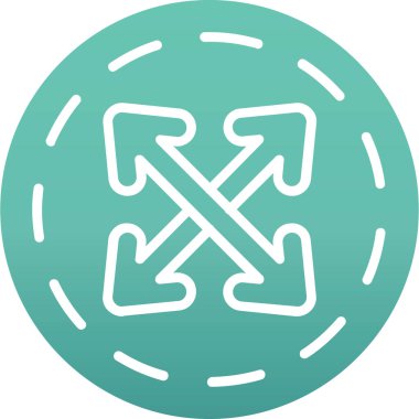 Bir çapraz simgenin vektör illüstrasyonu