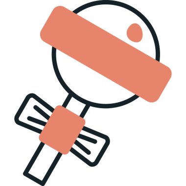 Uydu. Web simgesi basit illüstrasyon