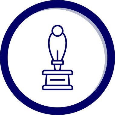 Kupa. Web simgesi basit illüstrasyon