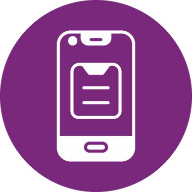 akıllı telefon simgesi vektör illüstrasyonu