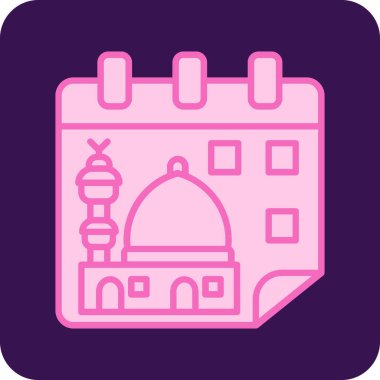 Bir caminin vektör illüstrasyonu