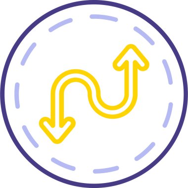 Ok. Web simgesi basit illüstrasyon