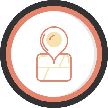 Modern simgenin vektör illüstrasyonu