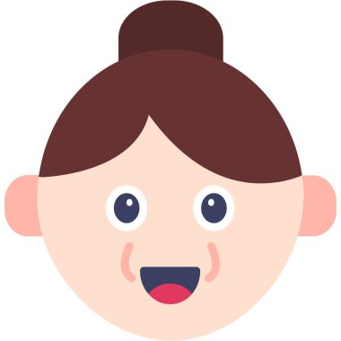 Yüz ifadesi olan sevimli bir kız.