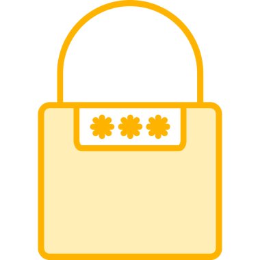 Kilit. Web simgesi basit illüstrasyon