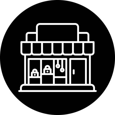 Dükkan. Web simgesi basit tasarım