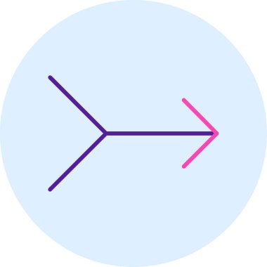 ok simgesinin vektör illüstrasyonu