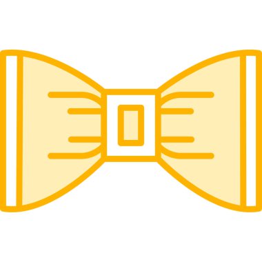 Kravat simgesi. Web için kravat vektör simgelerinin özet çizimi