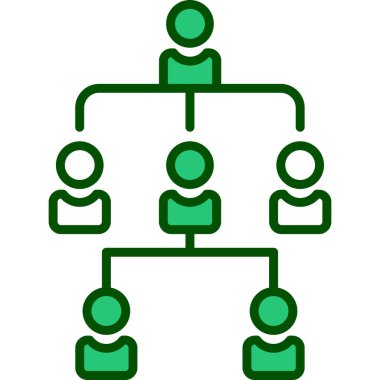 toplum ağ bağlantısı simgesi ana hat biçiminde