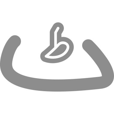 sosis simgesi vektör illüstrasyonu