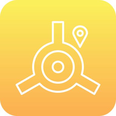 Konum simgesinin vektör illüstrasyonu