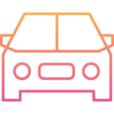 - Araba. Web simgesi basit illüstrasyon