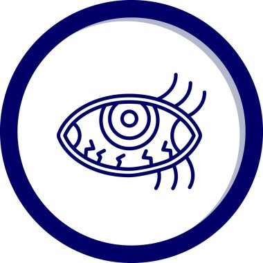 Göz. Web simgesi basit illüstrasyon