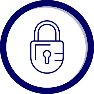 ikon vektör illüstrasyonunu kilitle