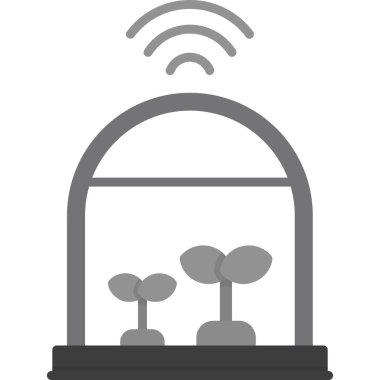 Bir çiçek simgesinin vektör illüstrasyonu