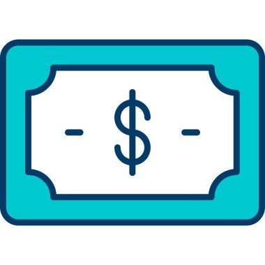 nakit para nakit ikonu doldurulmuş dış hat biçimi