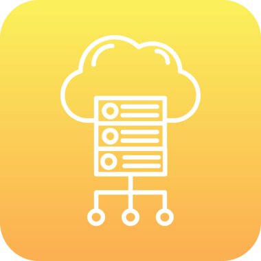 vektör bulut bilgi işlem simgesi