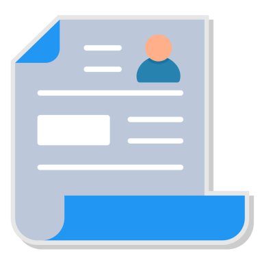 iş kağıt simgesi vektör illüstrasyonu