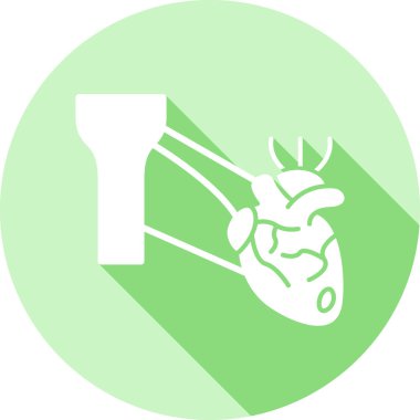 Kalp. Web simgesi basit illüstrasyon