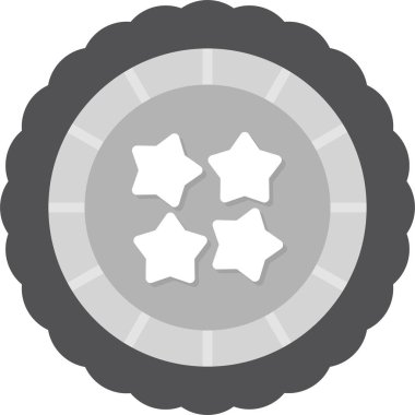 Madalya simgesi, vektör illüstrasyonu