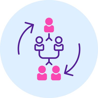 iş insanları grup simgesi ana hatlar biçiminde