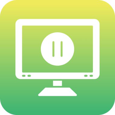 Benzersiz Radyo Vektör Satırı Simgesi