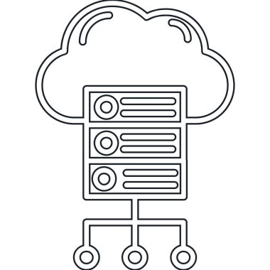 Bulut hesaplama. Web simgesi