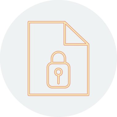 asma kilit ikon vektör çizimi