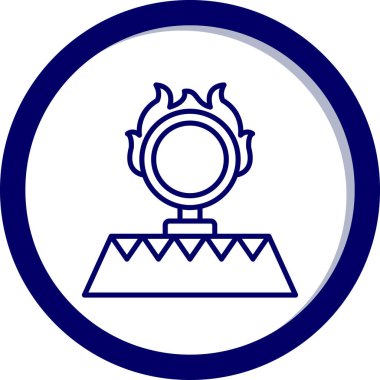 Modern b 'nin vektör illüstrasyonunda ateşten yoksun simge