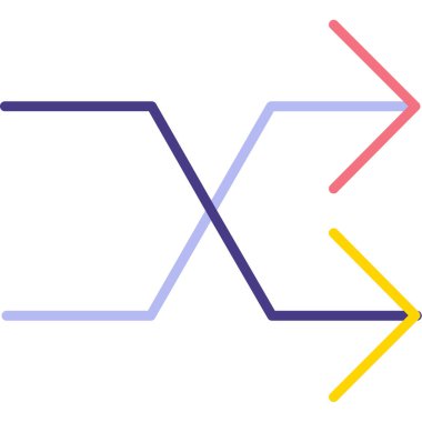 ok simgesi vektör illüstrasyonu