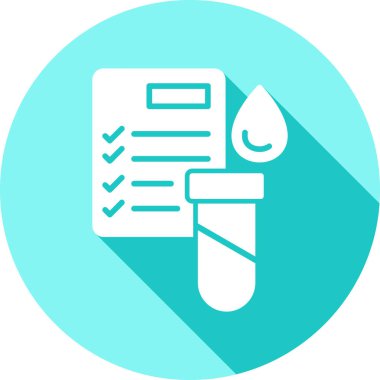 Bir test tübü simgesinin vektör çizimi