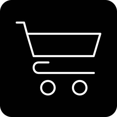 Sepet ikonu vektör illüstrasyonu