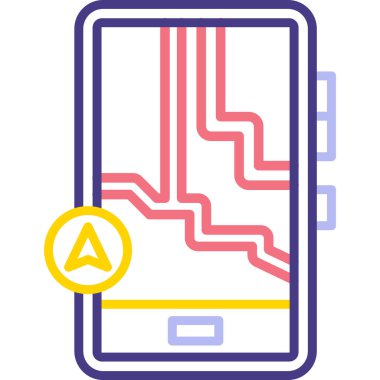 - Telefon. Web simgesi basit illüstrasyon