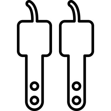 USB kablo vektör simgesi