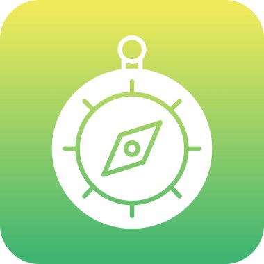 Pusula simgesi soyut arkaplan grubunda izole edildi