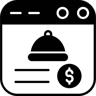 Banka. Web simgesi basit illüstrasyon