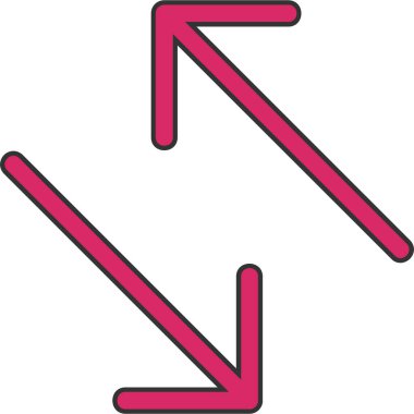 ok simgesi vektör illüstrasyonu